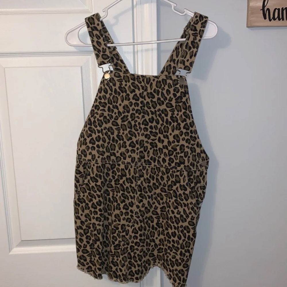 Cheetah Overalls Dress